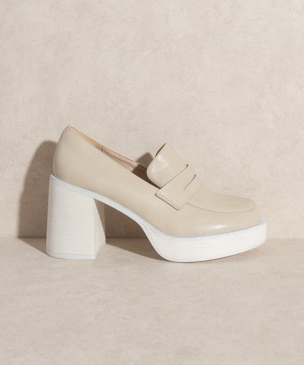 Hannah - Platform Penny Loafers