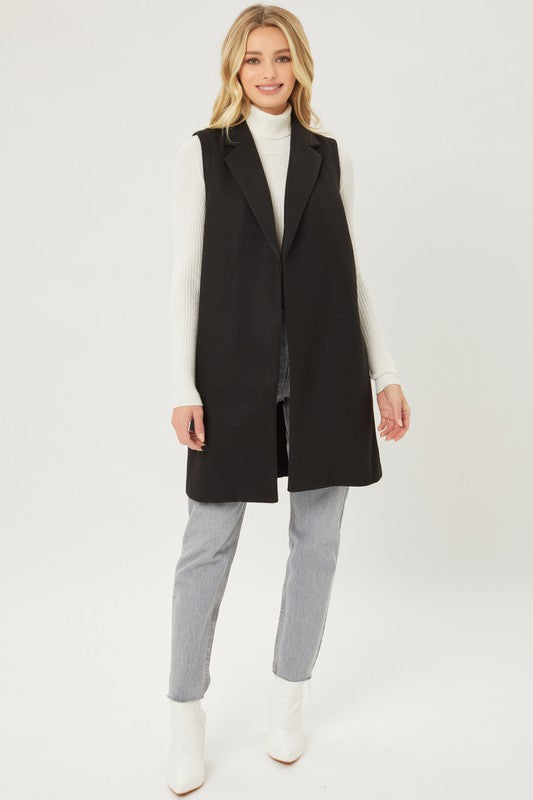 JQ Fleece Long Line Vest