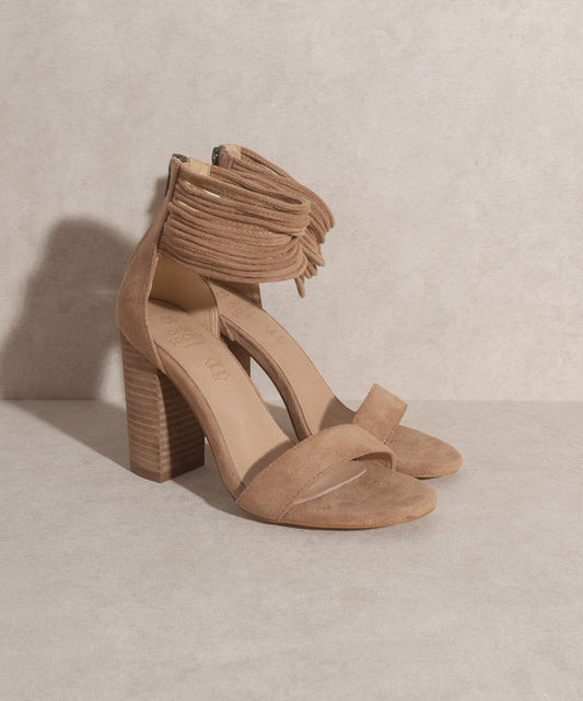 Blair - Thick Ankle Strap Block Heel