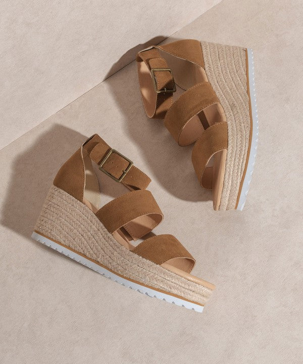 Slyvie - Double Strap Wedge Heel