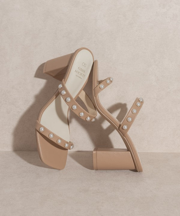 Victoria - Pearl Strap Heel