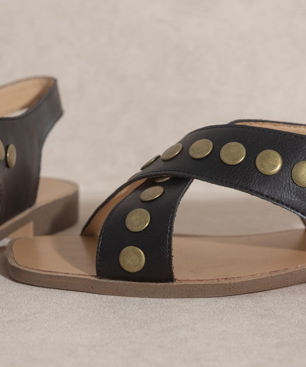 Kylie - Studded Cross Band Sandal